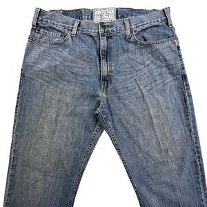 Levis Signature Low Boot Jeans 38x30 Blue Denim Cotton Vintage Western Work